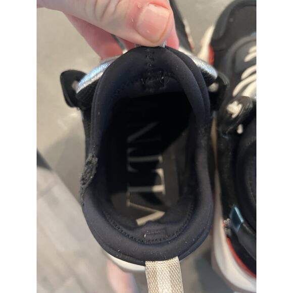 Valentino Bounce Sneakers - Black/Chrome/White - Size 45 (12 US) - Picture 5 of 6